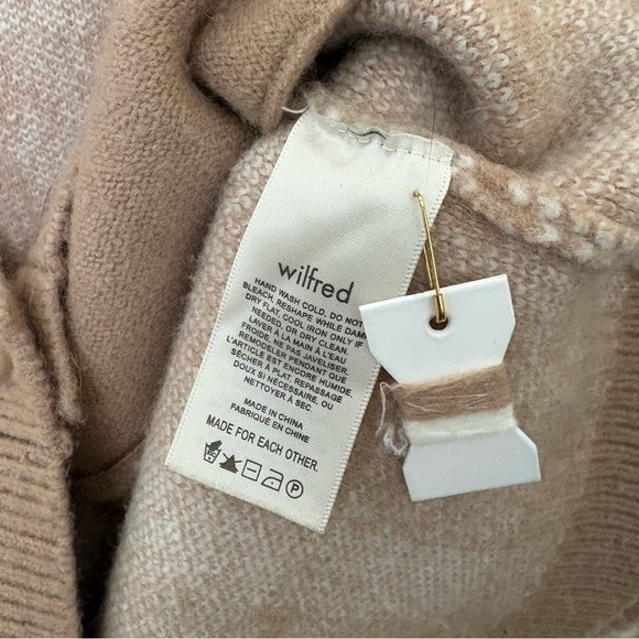 Wilfred Aritzia Bethany Plaid Cardigan - Tan and White - Women’s Small - Picture 5 of 6